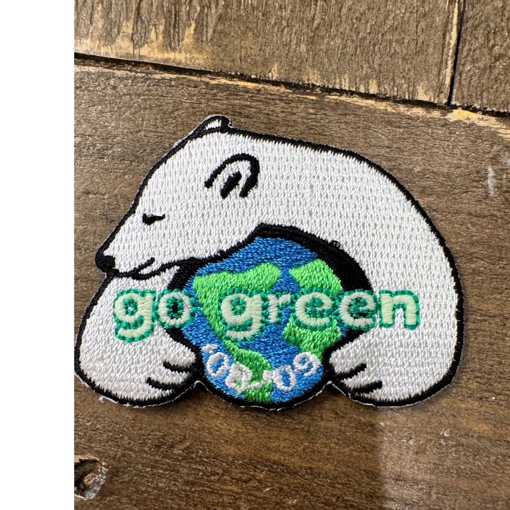 Girl‎ Scouts Go Green Polar Bear Earth Environmental Embroidered Patch